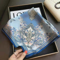 Women's 100% Mulberry Silk Scarf Elegant Luxury Neckerchief