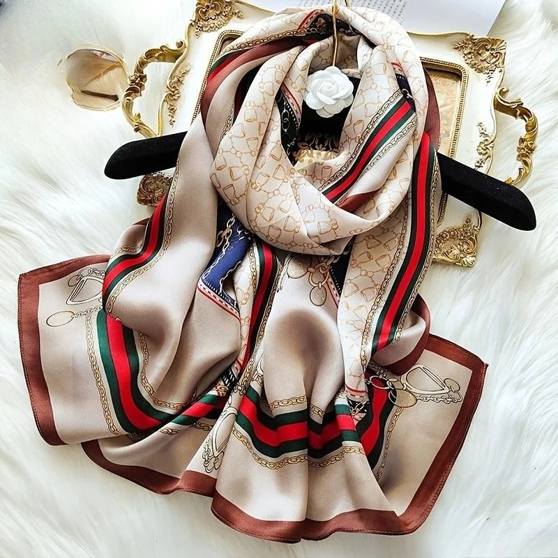 100% Mulberry Silk Long Scarf Oblong Shawls Headscarf Wrap