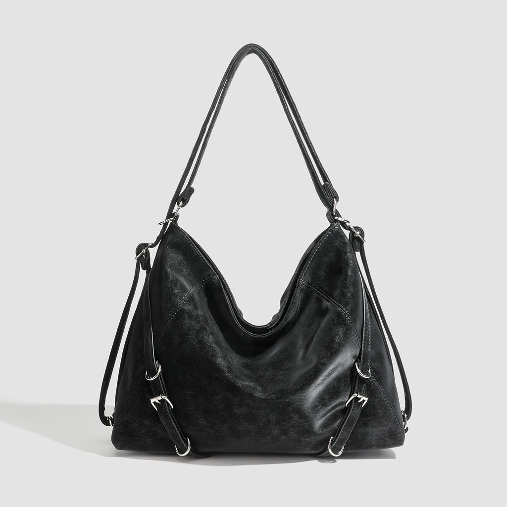 Large-Capacity Multi-Functional PU Leather Crossbody Bag