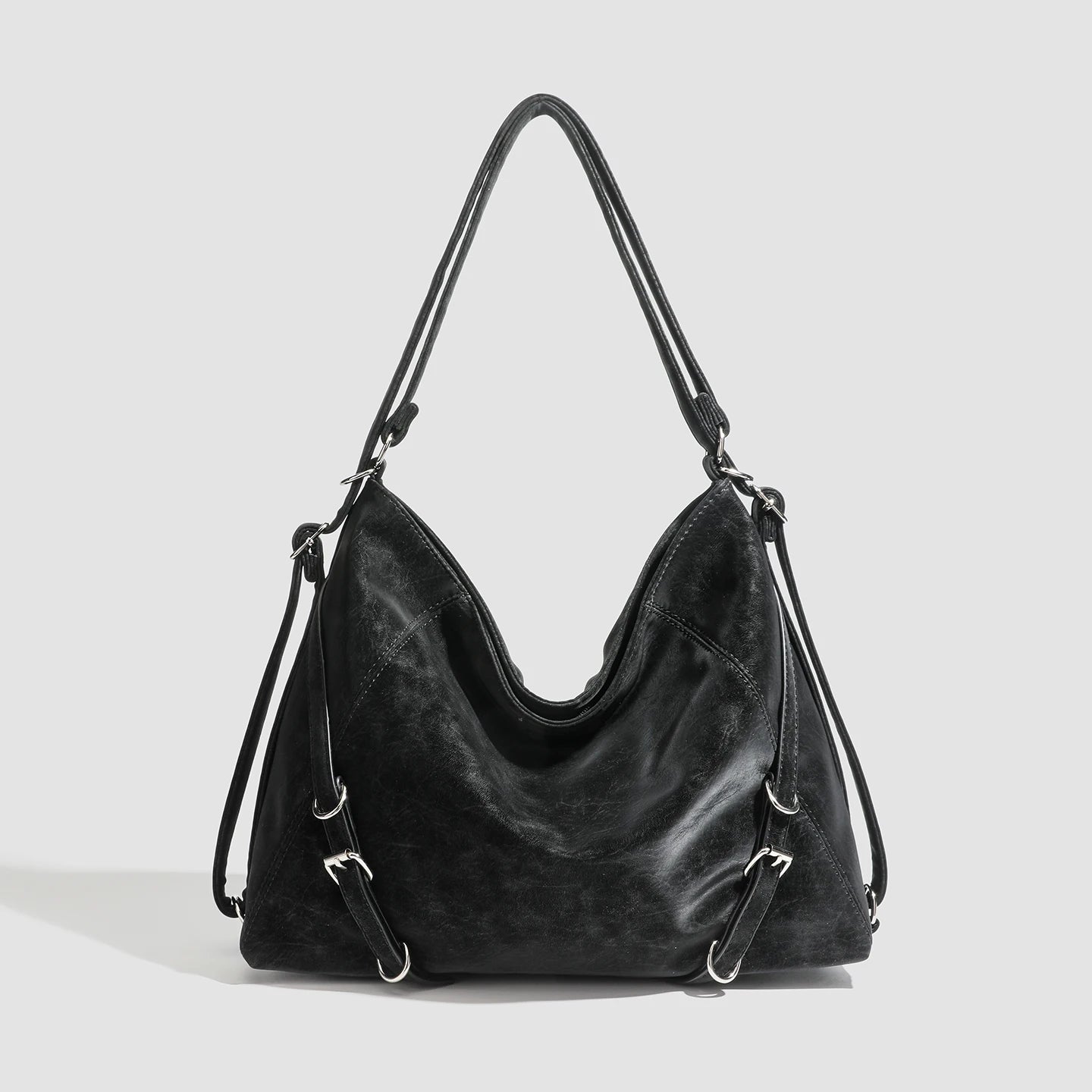 Large-Capacity Multi-Functional PU Leather Crossbody Bag