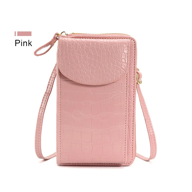 Crossbody Cellphone Purse Phone Bags Ladies Mobile Shoulder Wallet PU Leather