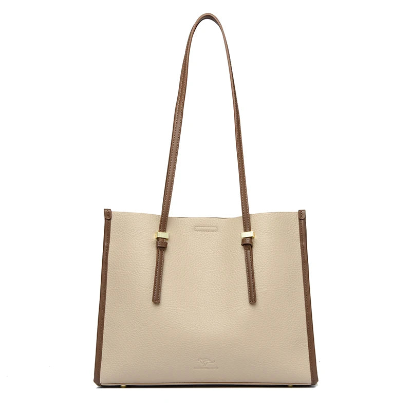 Large Capacity Tote Bags High Quality Soft Leather Luxury Handbag