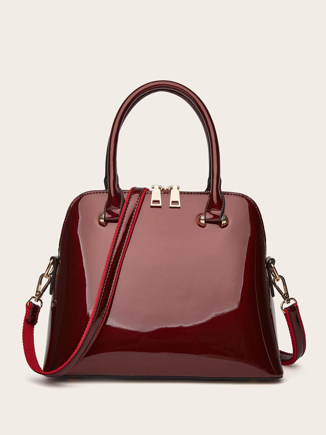 Patent Leather Fashion Shoulder Bag Luxury Design Crossbody Large Capacity Tote