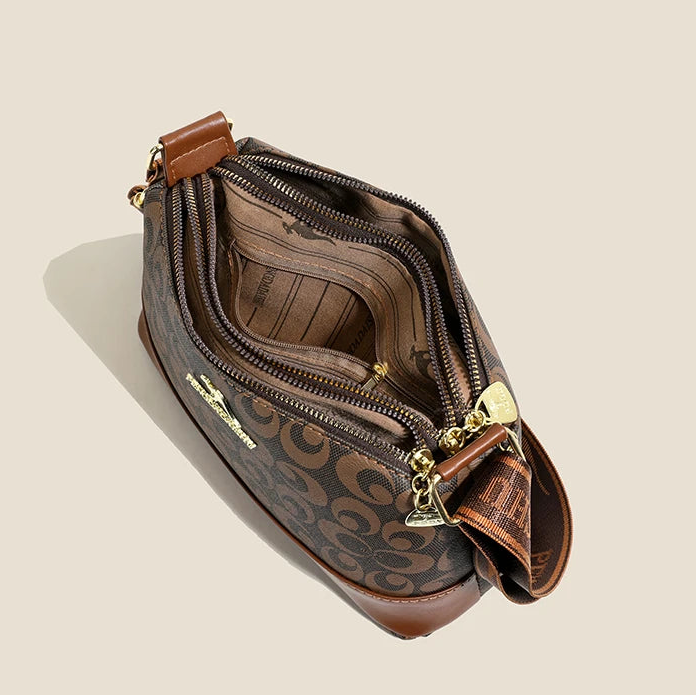 Women's handbag trendy fashion retro letter print top-handle and shoulder bag