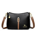 Brand Design Three Layers Fashion Shoulder Messenger Bag Luxury Soft Leather Sac