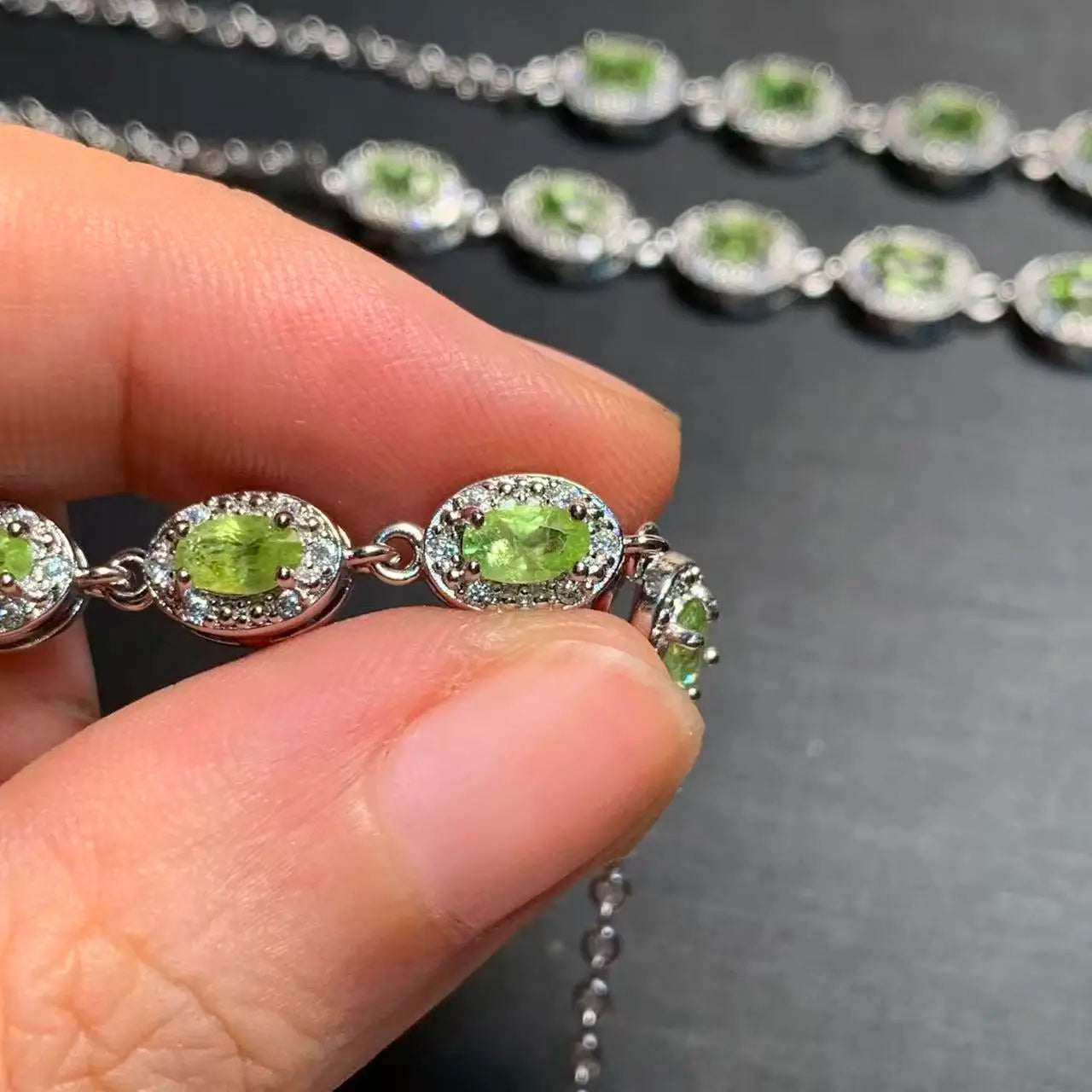 Natural Peridot Bracelets & Bangles Jewelry