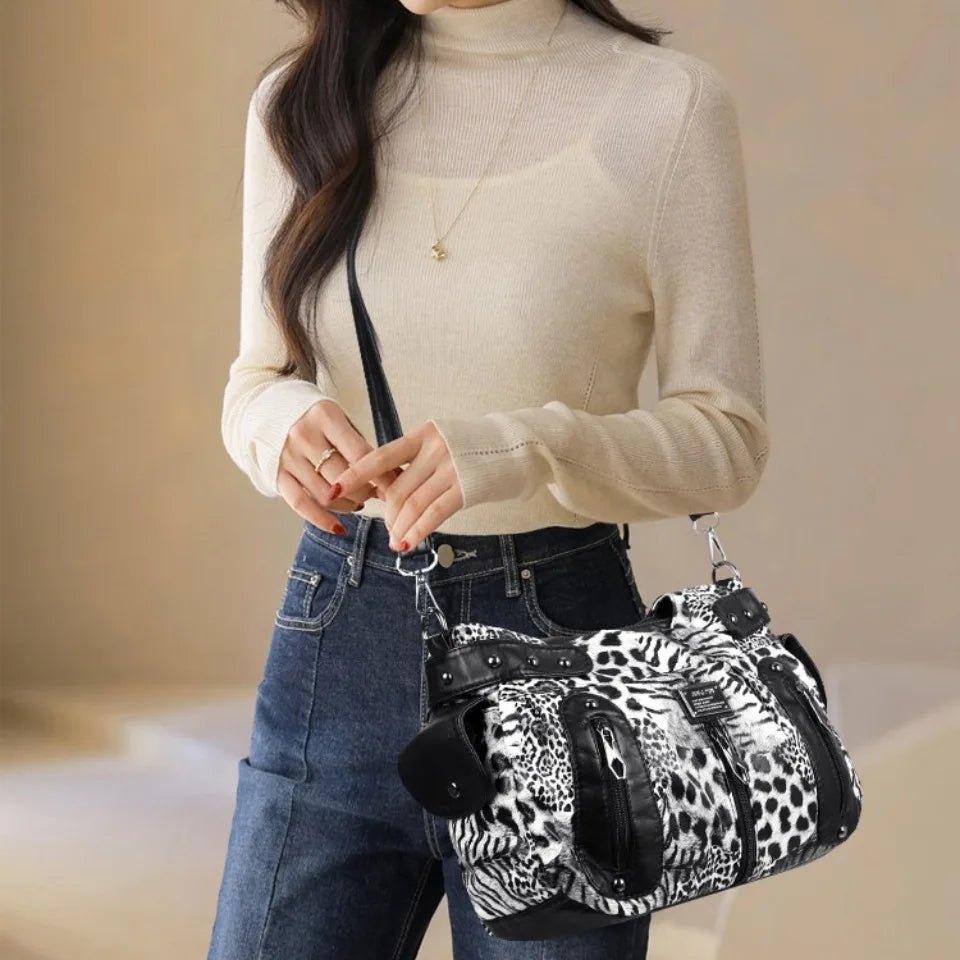 Luxury Handbags For Women Leopard Print Pattern Design Tote