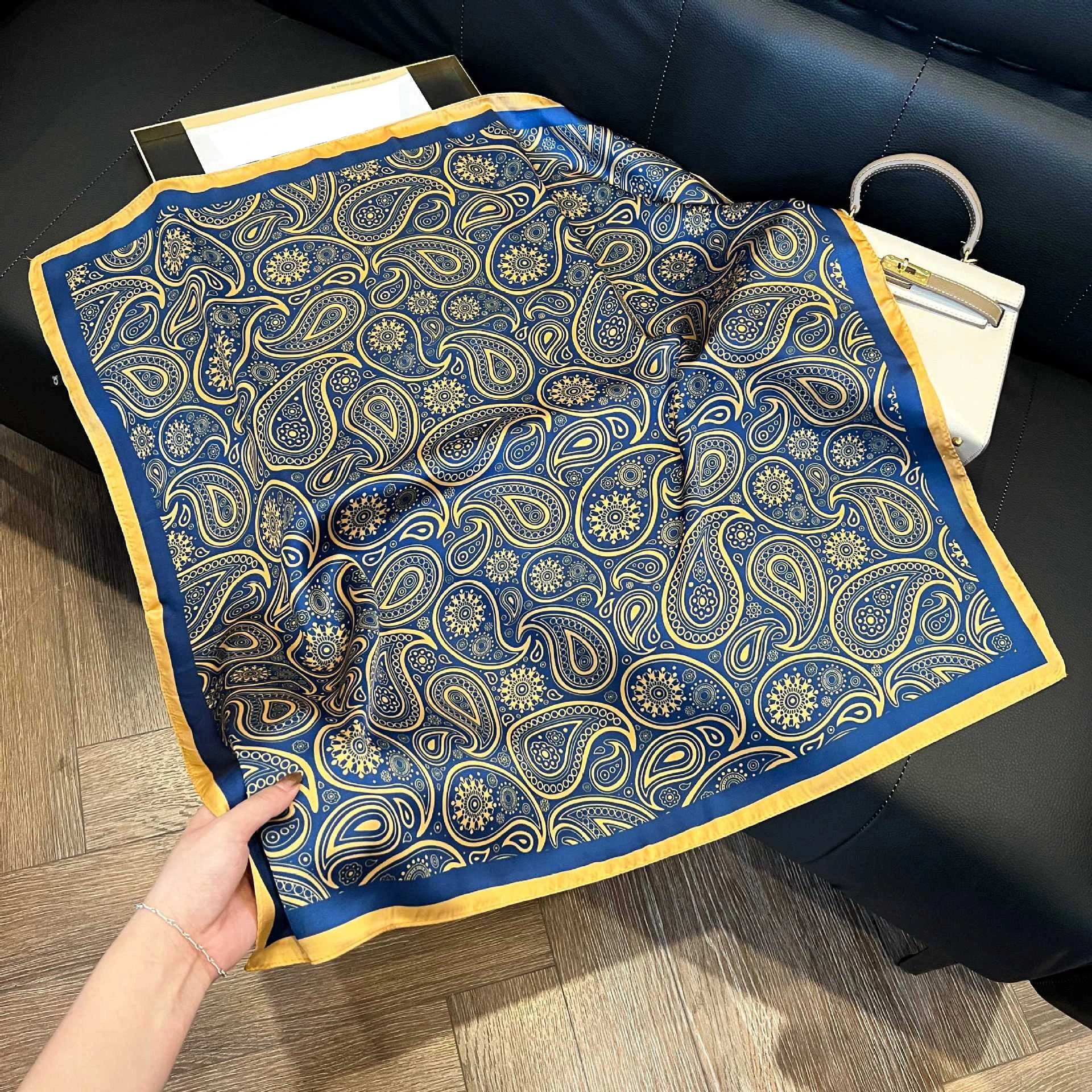 Imitation Silk Printed Square Scarf Fashion Accessories