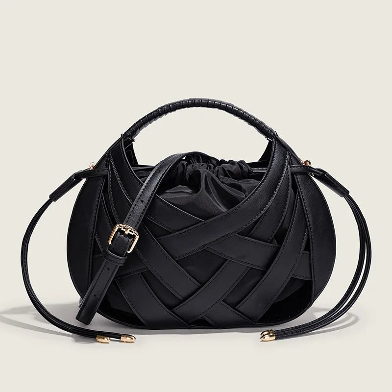 Hollow Woven Nest Bag Unique Premium Textured Shoulder Bag