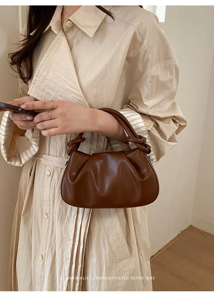 Mini Daily Carry Leather Crossbody Bag High End Classic Vintage Craft Tote Bag