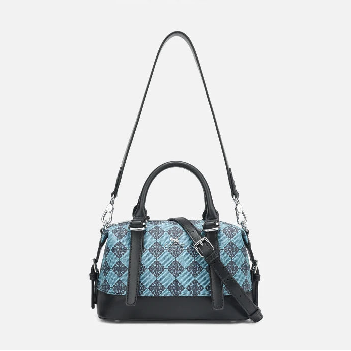Blue Checkered Luxury Boston Bag Versatile Daily and Party Women's Bag luxury Bag