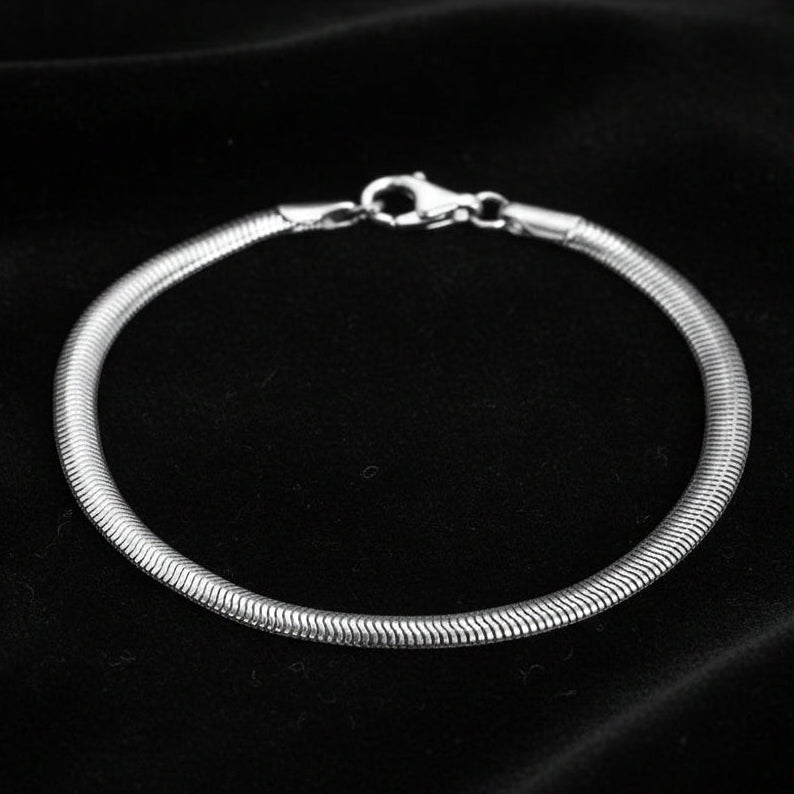 925 sterling silver Snake Chain Bracelet Classic Charm Bracelet