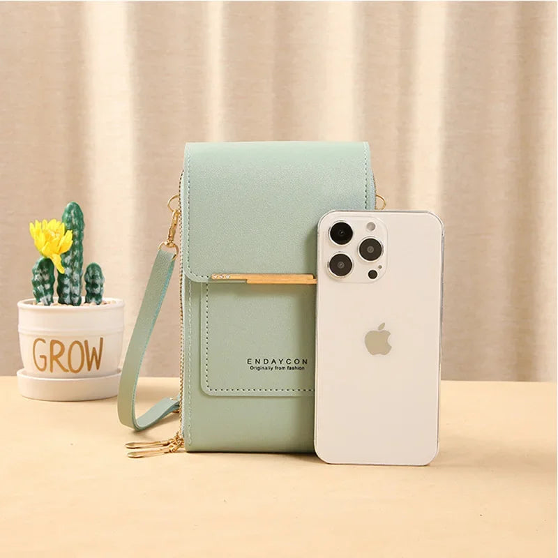 Crossbody Shoulder Bag Wallet Touch Screen Cell Phone Purse