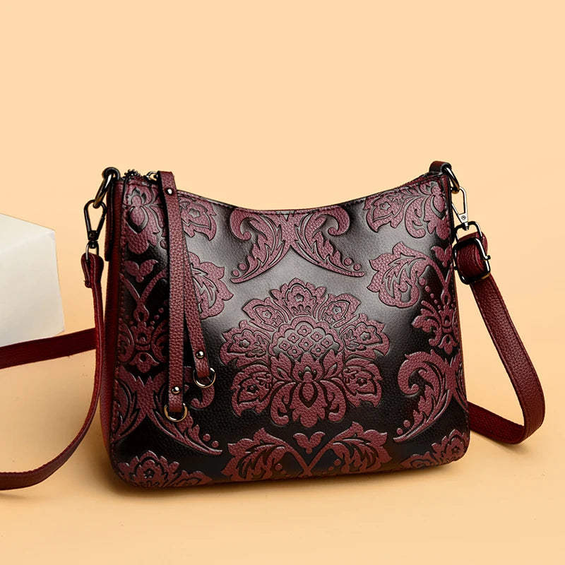 Top Quality Luxury Shoulder Women Bags Designer Embossing Leather Shoulder Bag