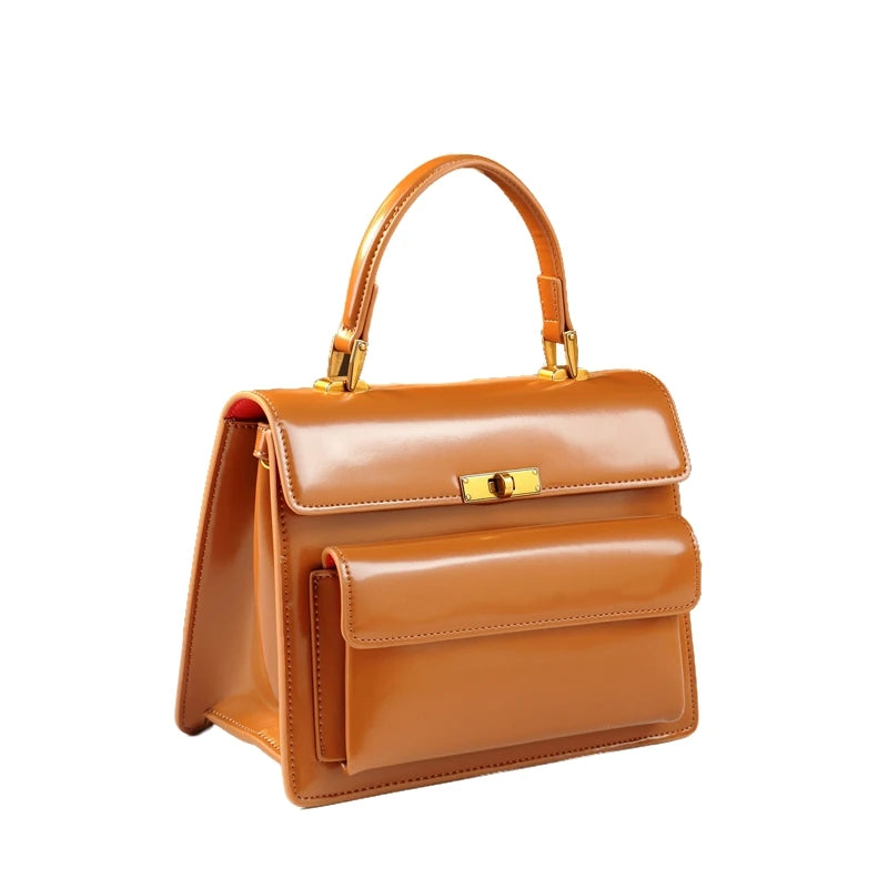 Genuine Leather Women Single-shoulder Crossbody Bag