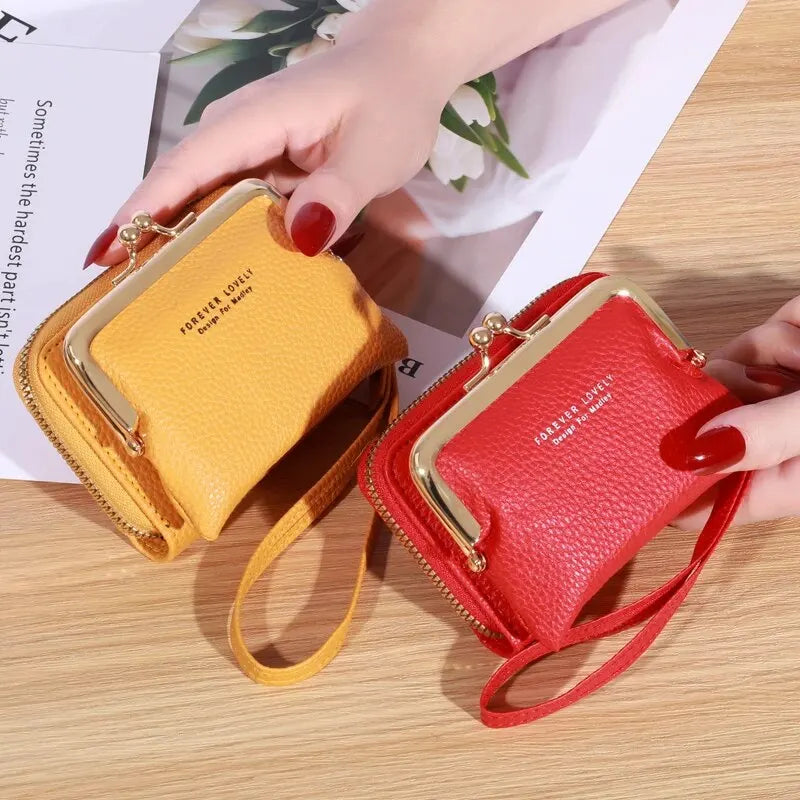 Fashion Wrist Strap Wallet Large Capacity Coin Clip Bag