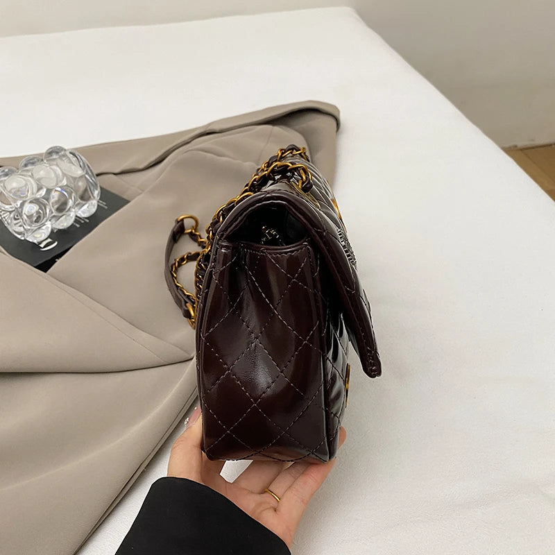 Stylish Leather Crossbody Bag for Women Ladies Luxury Brand Design Handbag