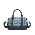 Blue Checkered Luxury Boston Bag Versatile Daily and Party Women's Bag luxury Bag