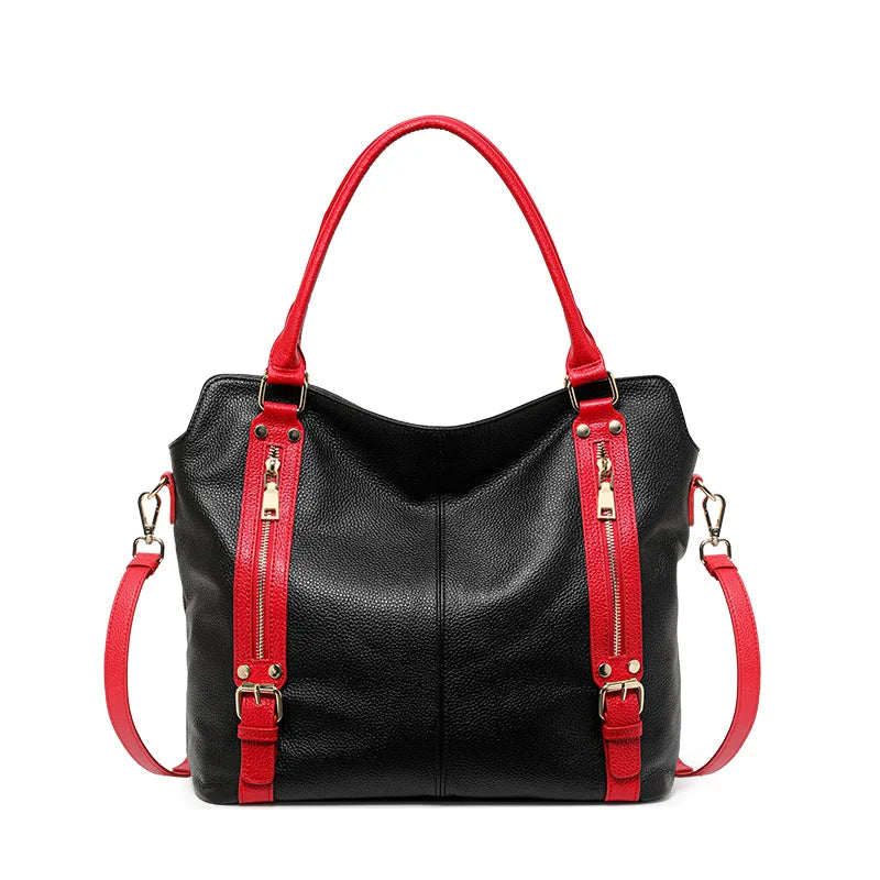 Ladies leisure soft large tote fashion handbag shoulder bag