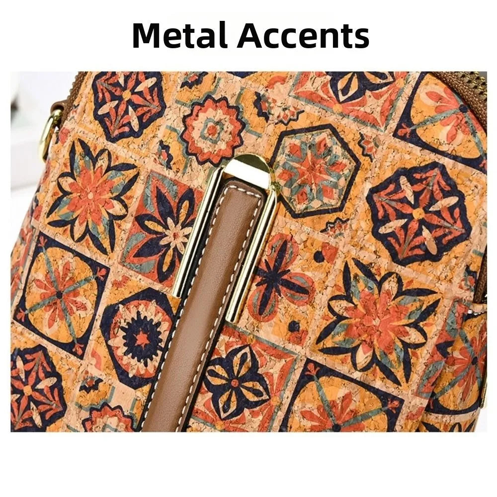 Stylish Printed Phone Bag PU Leather Single Shoulder Bag Luxury Versatile Handbag
