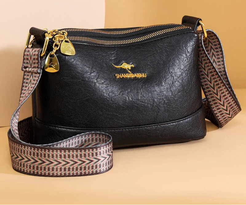100% Cow Leather High Quality Luxury Design Handbag