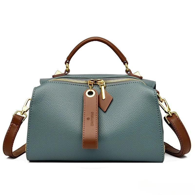 Sophisticated Shoulder Bag Soft Genuine Leather