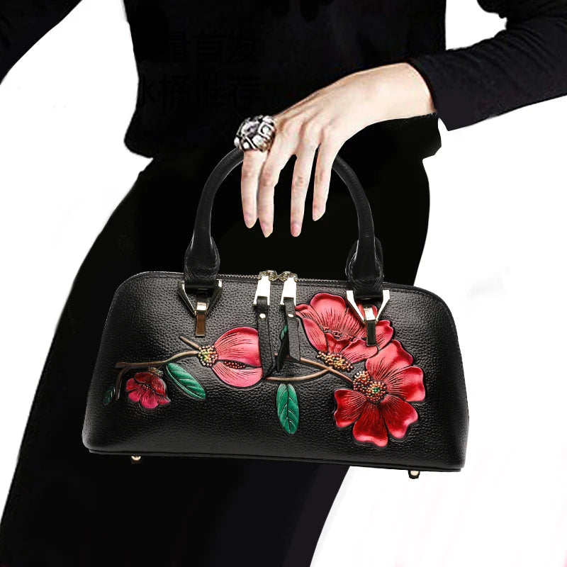 Genuine Leather Bag for Women Fashionable Small Handbag