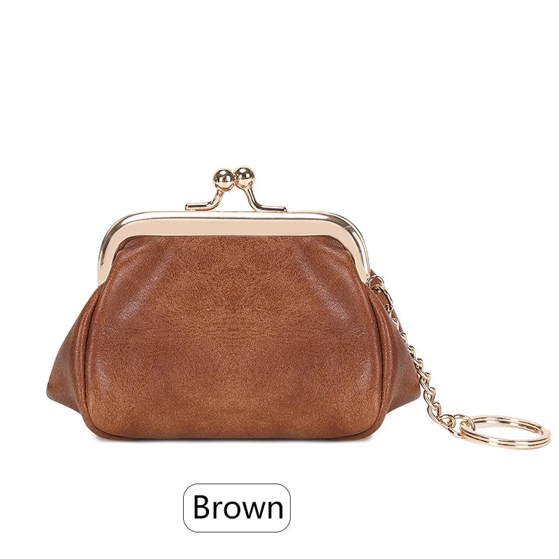 Retro mini lock clip coin purse daily portable cute handheld bag