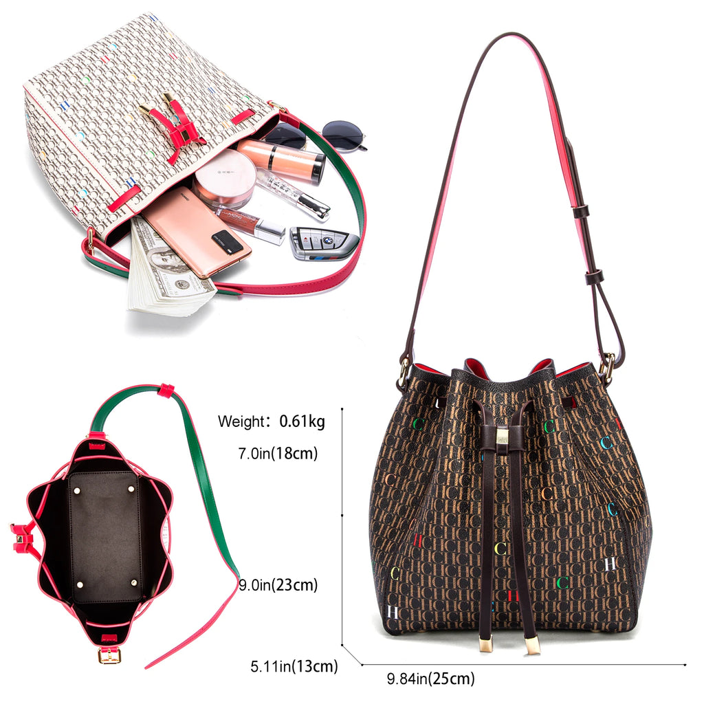 Women's Handbag Retro Drawstring Casual Shoulder Bag