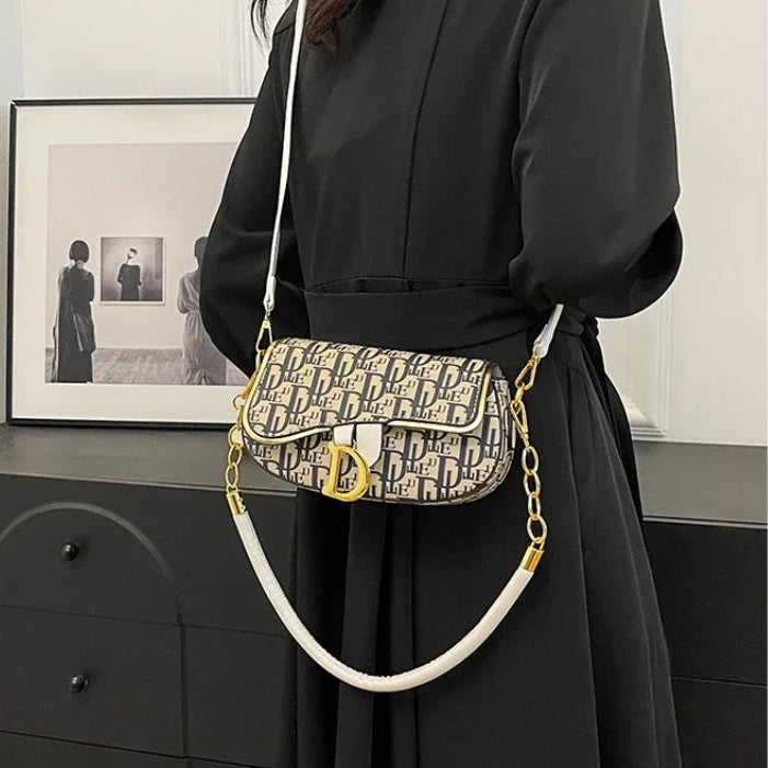 Chain contrasting colors popular versatile shoulder underarm women's crossbody bag