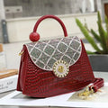 Fashion diamond studded handbag women's bag high-end western-style crossbody bag