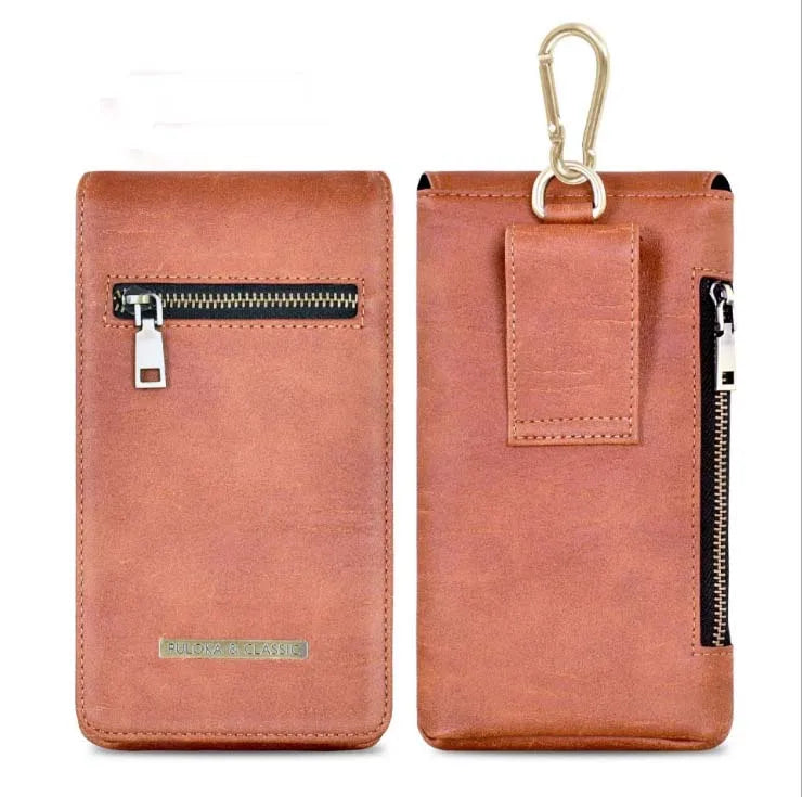 Universal Artificial Leather Mobile Phone Belt Bag