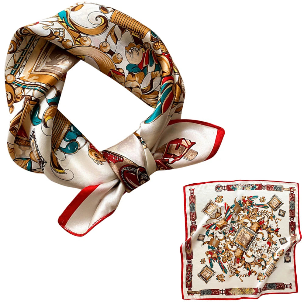 Women 100% Mulberry Real Silk Scarf 53cm