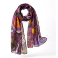 Lightweight Large 100% Mulberry Silk Scarf for Women
