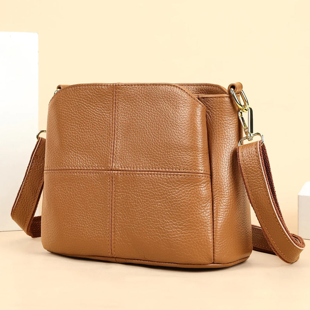Genuine Leather Underarm Bag Versatile Shoulder Handbag