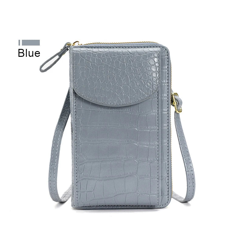 Crossbody Cellphone Purse Phone Bags Ladies Mobile Shoulder Wallet PU Leather