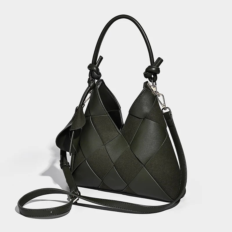 Luxury Women's Hand Woven Crossbody Bag Retro High-End Fashion