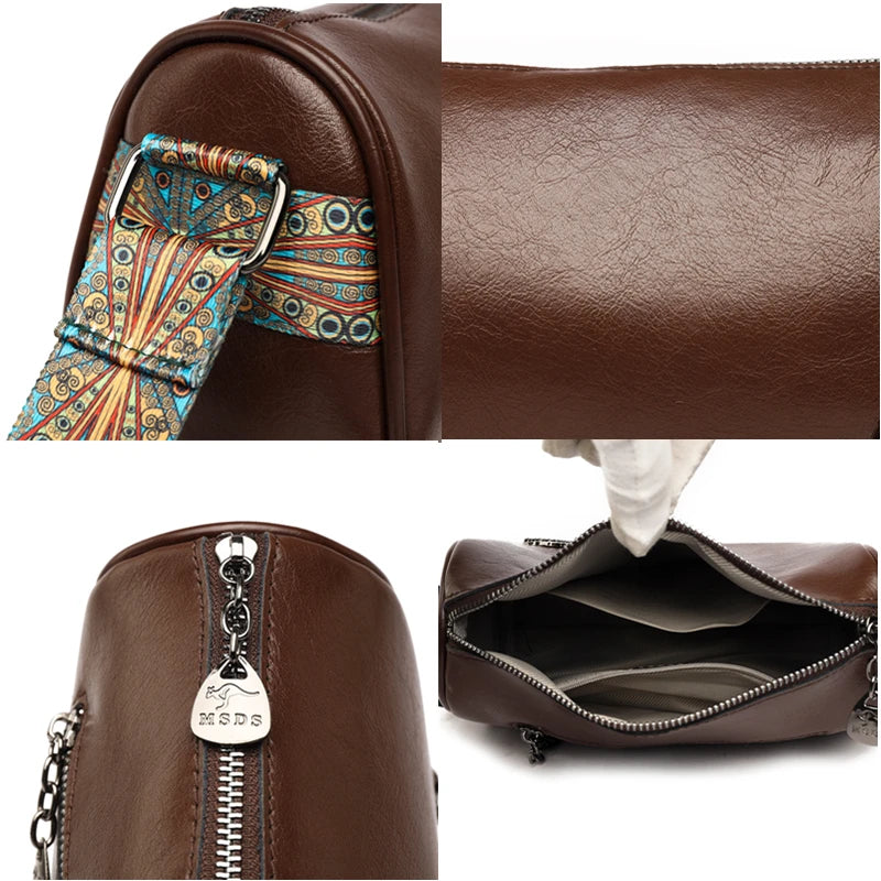 Genuine Leather Handbag Female Messenger Tote Quality Shoulder Bag
