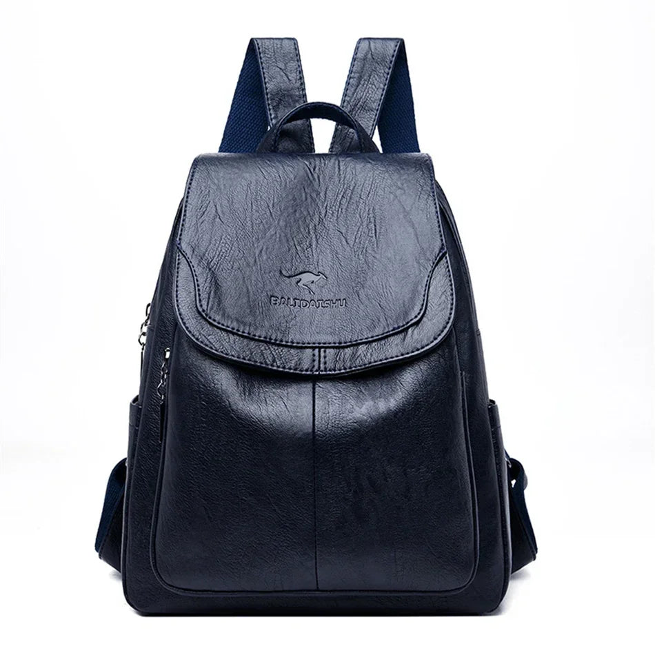 Soft Leather Backpack Fashion Female Shoulder Bag