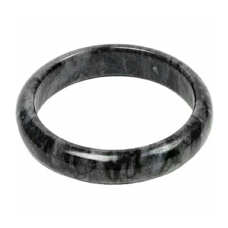 Natural Black Cyanotype Jade Bangles