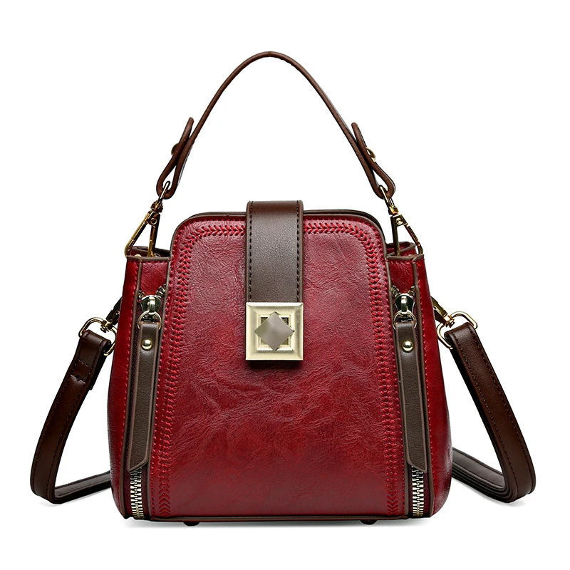 High-end Leather Tote Large Capacity Women Bags Luxury Design Shoulder Bag