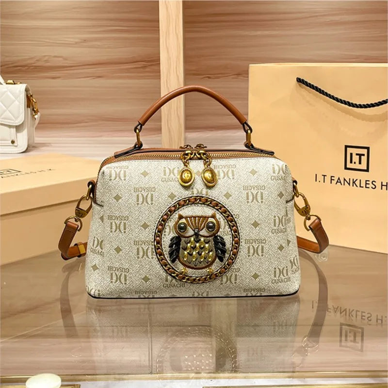 Fashionable Handbag Retro Single Shoulder Crossbody Bag