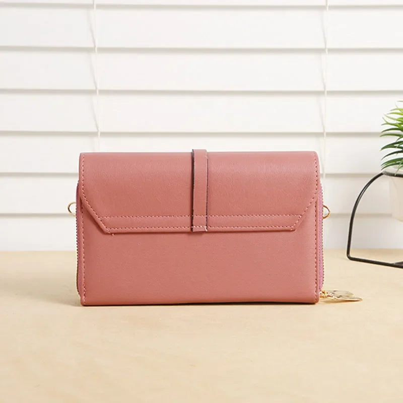 PU Women's Mobile Phone Bag Fashionable Multifunctional Women's Bag Trendy