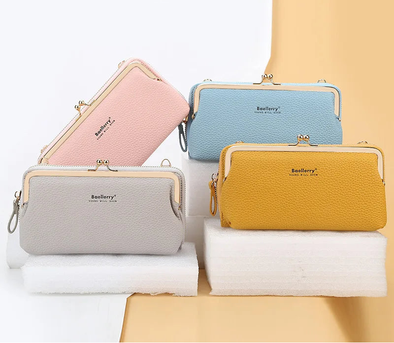 Multifunctional Crossbody Wallet Horizontal Zipper Organizer
