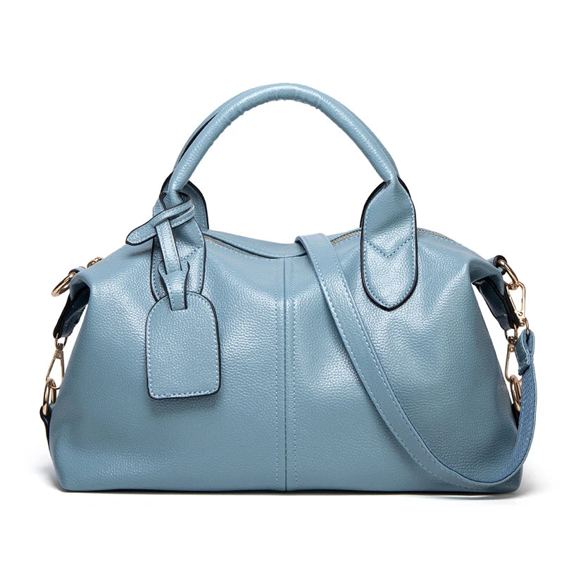 Fashionable And Elegant Large-Capacity Oil Wax Leather Handbag Crossbody Bag