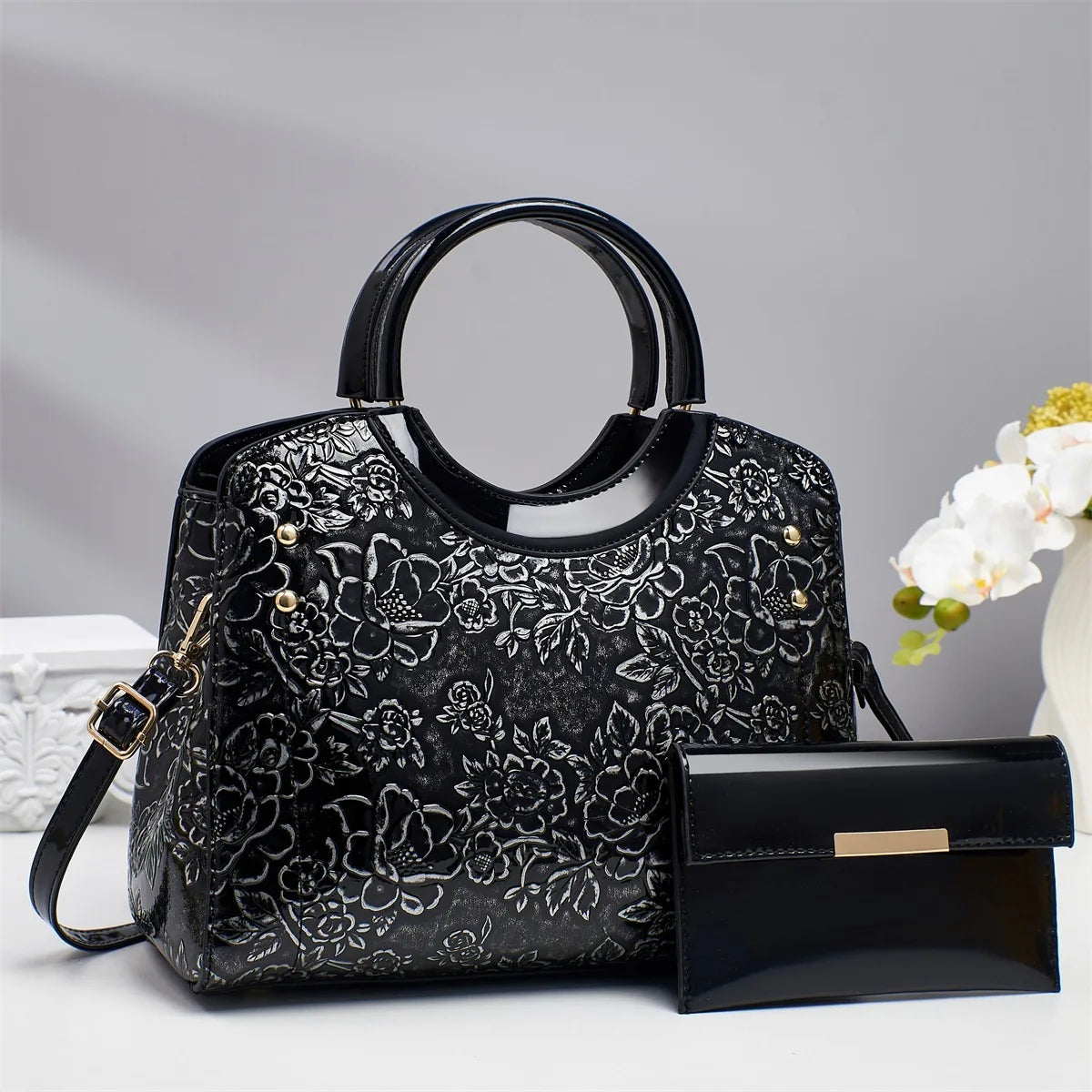 Casual Tote Bag Luxury Leather Handbags Purse Messenger Bag