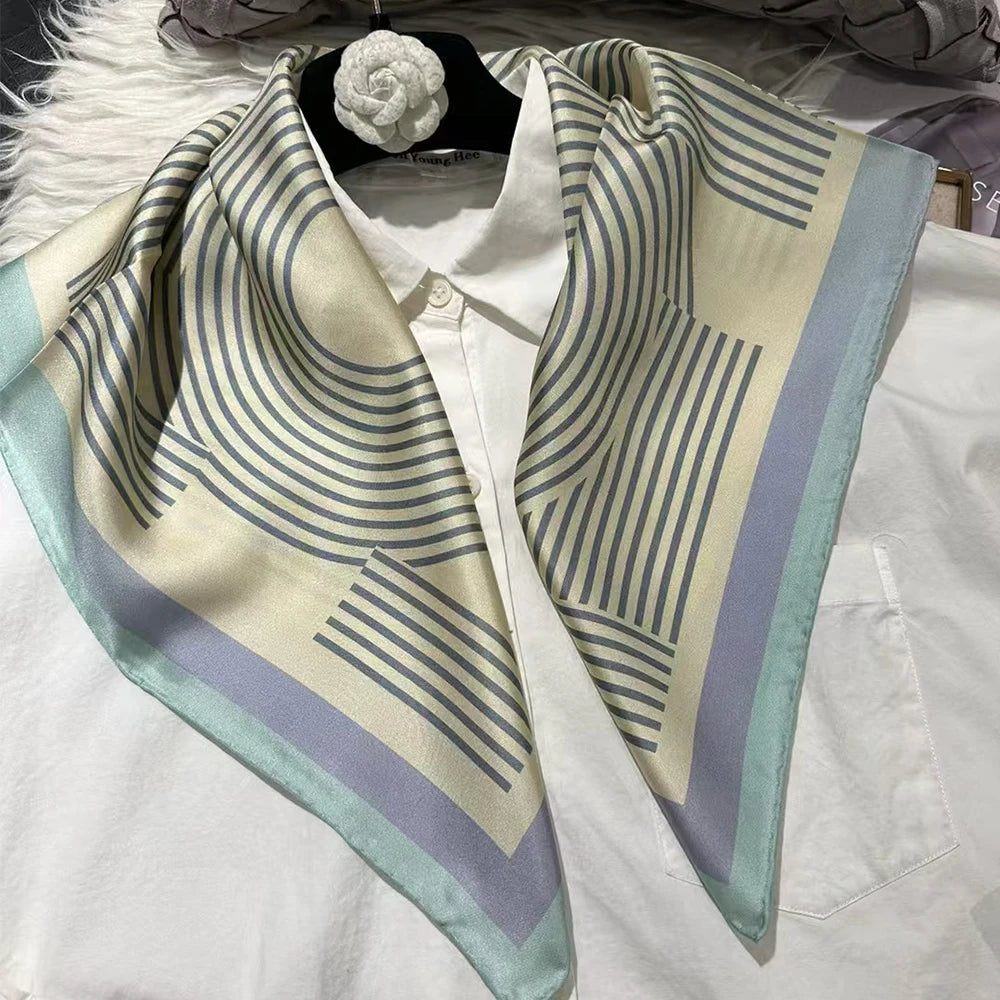 Women's 100% Mulberry Silk Scarf Neckerchief Styles