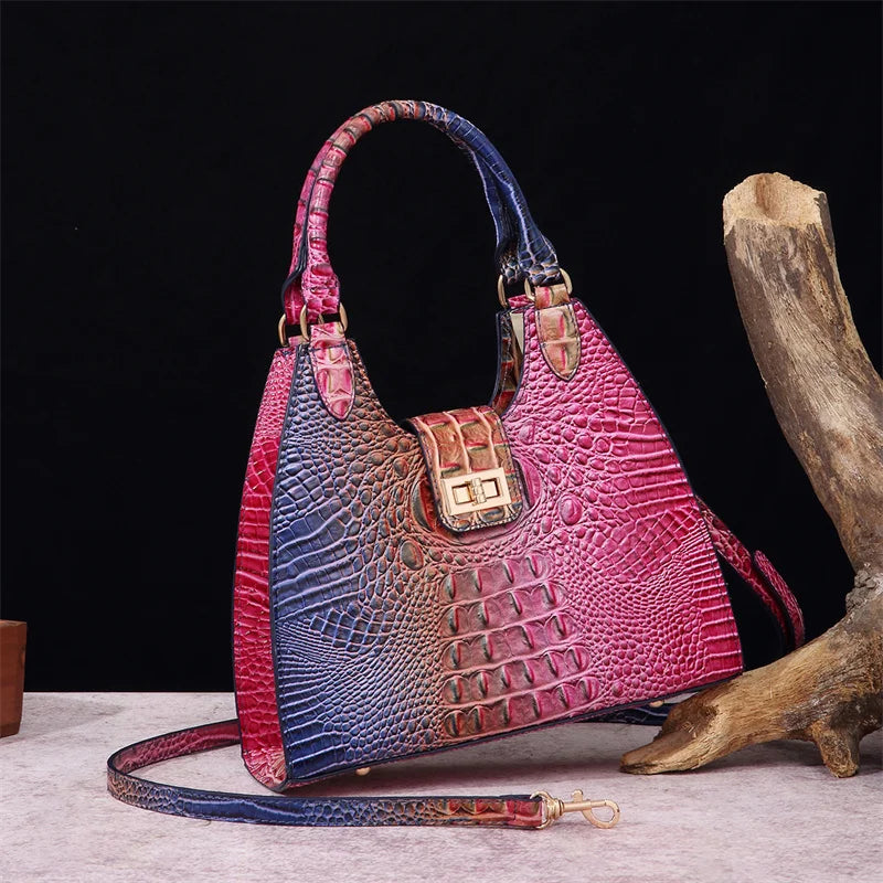 Women Vintage PU Leather Crossbody Handbag Fashion Design Shoulder Messenger Bag