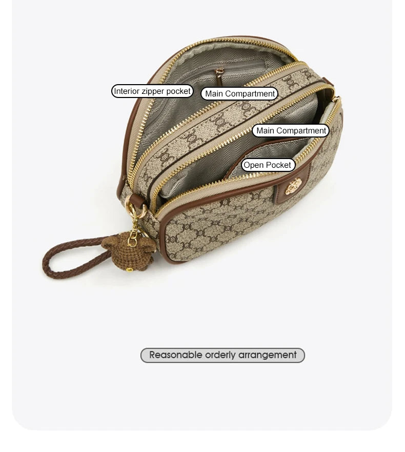 Women Small Shoulder Bag Fashion Monogram Handbag