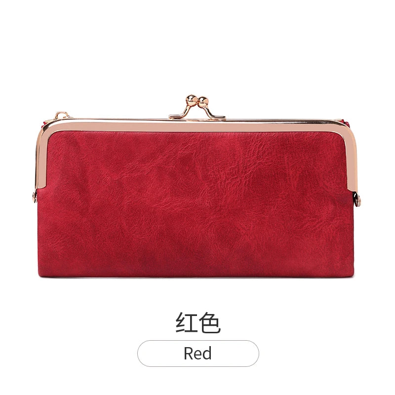 Multi Functional Long Wallet Vintage Clutch Coin Purse Card Holder Zipper Wallet